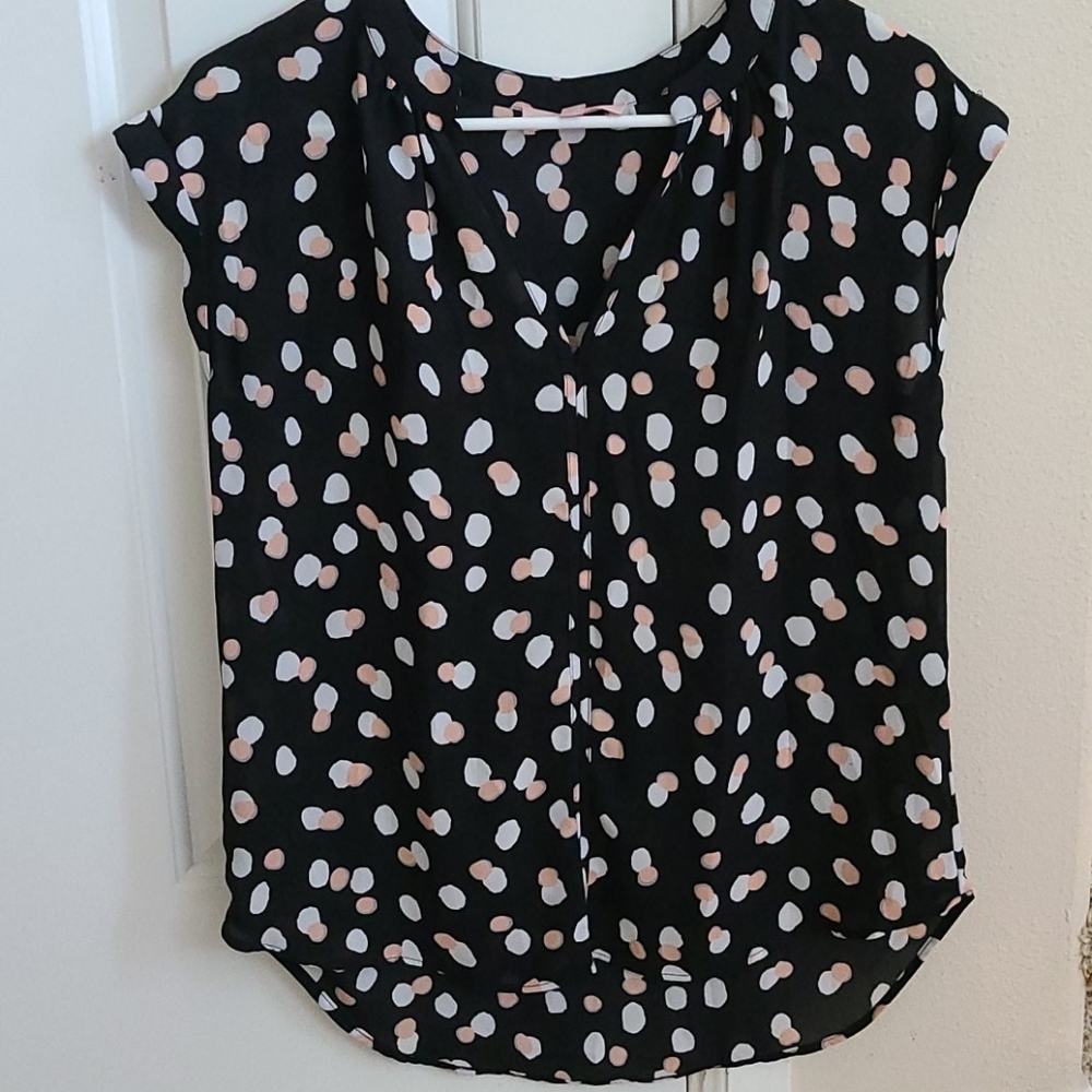 Womens size S polka dot blouse